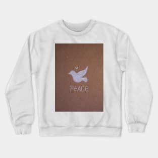 P E A C E   D O V E - Watercolor Illustration Crewneck Sweatshirt